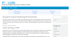 Desktop Screenshot of hashbangcode.com
