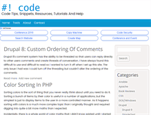 Tablet Screenshot of hashbangcode.com